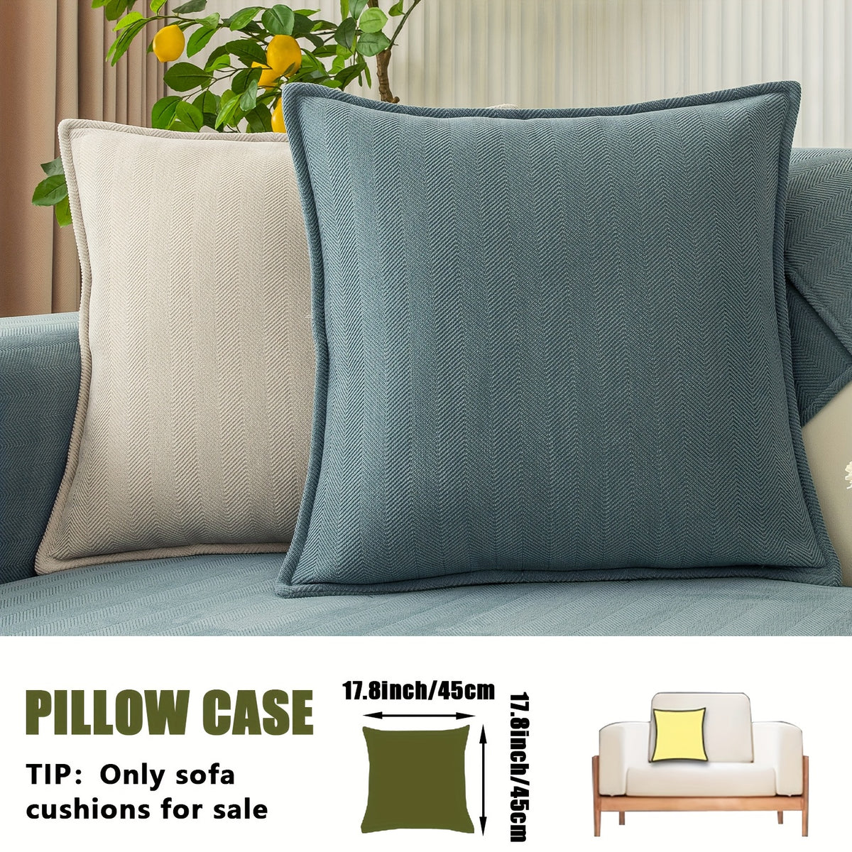 Chenille Ribbed Sofa Cover – Pet-Friendly Non-Slip Stretch Slipcover, Machine Washable Sofa Protector for 2, 3 & 4-Seater and Sectional Sofas, Modern Living Room Couch Cover