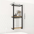 2-Tier Wall-Mounted Metal Towel Rack Double Layer, Modern Space-Saving Bathroom Towel Holder for Bathroom, Bedroom & Kitchen – 1 or 2 Pack