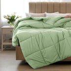 All Season Comforter with Corner Tabs & Box Stitching – Soft Fluffy Lightweight Hotel-Quality Duvet Insert for Twin Queen King, Breathable Year-Round Bedding