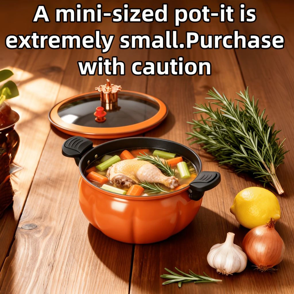 8.45QT Large Capacity Non-Stick Braiser Soup Pot with Twist-Lock Handle – Fast Even Heating, Gas Induction & Fire Pit Compatible for Home Restaurant & Camping