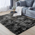 Tie-Dye Fluffy Area Rug – Ultra-Soft Thickened Plush Indoor Mat for Living Room, Bedroom & Office, 9 Colors 6 Sizes, Boho Machine-Woven Floor Carpet