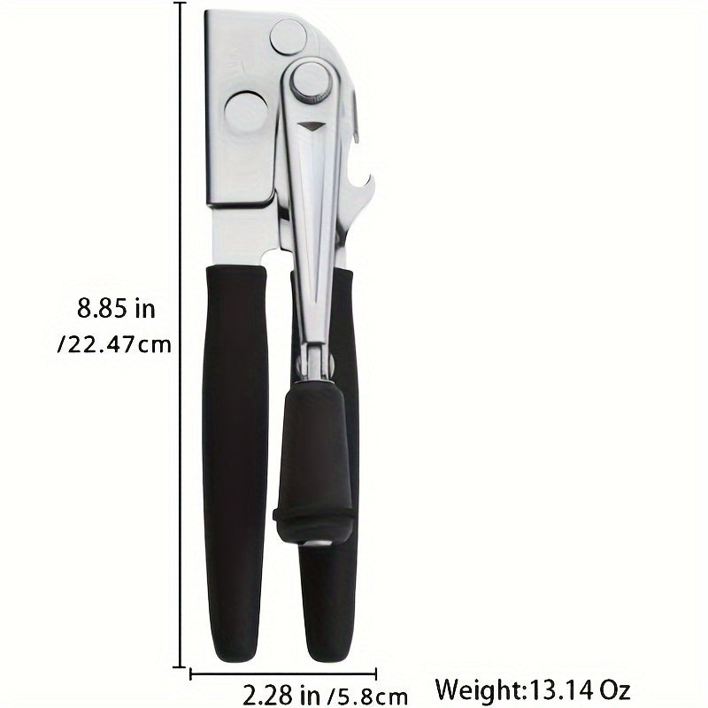 Heavy-Duty Manual Can Opener | Extra-Long Handle, Metal Build | Easy Grip