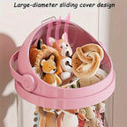 Stuffed Animal Storage Tube 4-Layer Transparent with Handle, 63.8" Vertical Display Tower for Plush Toys, Dolls & Collectibles – Dustproof Sealed Organizer for Bedroom, Living Room & Dollhouse Decor
