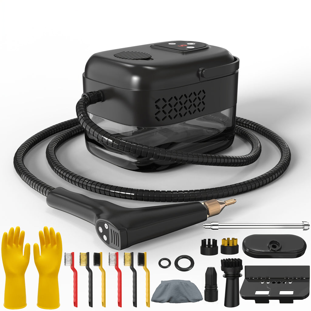 Handheld High-Pressure Steam Cleaner – High-Temperature, LCD Display, Multi-Speed Control | Carpet, Kitchen, Sofa & Tile Cleaning