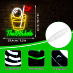 Golf Neon Sign Wall Light – Dimmable LED Multi-Color “The 19th Hole” with Golf Flagstick Design, Plug & Play for Man Cave, Bar & Golf Parties