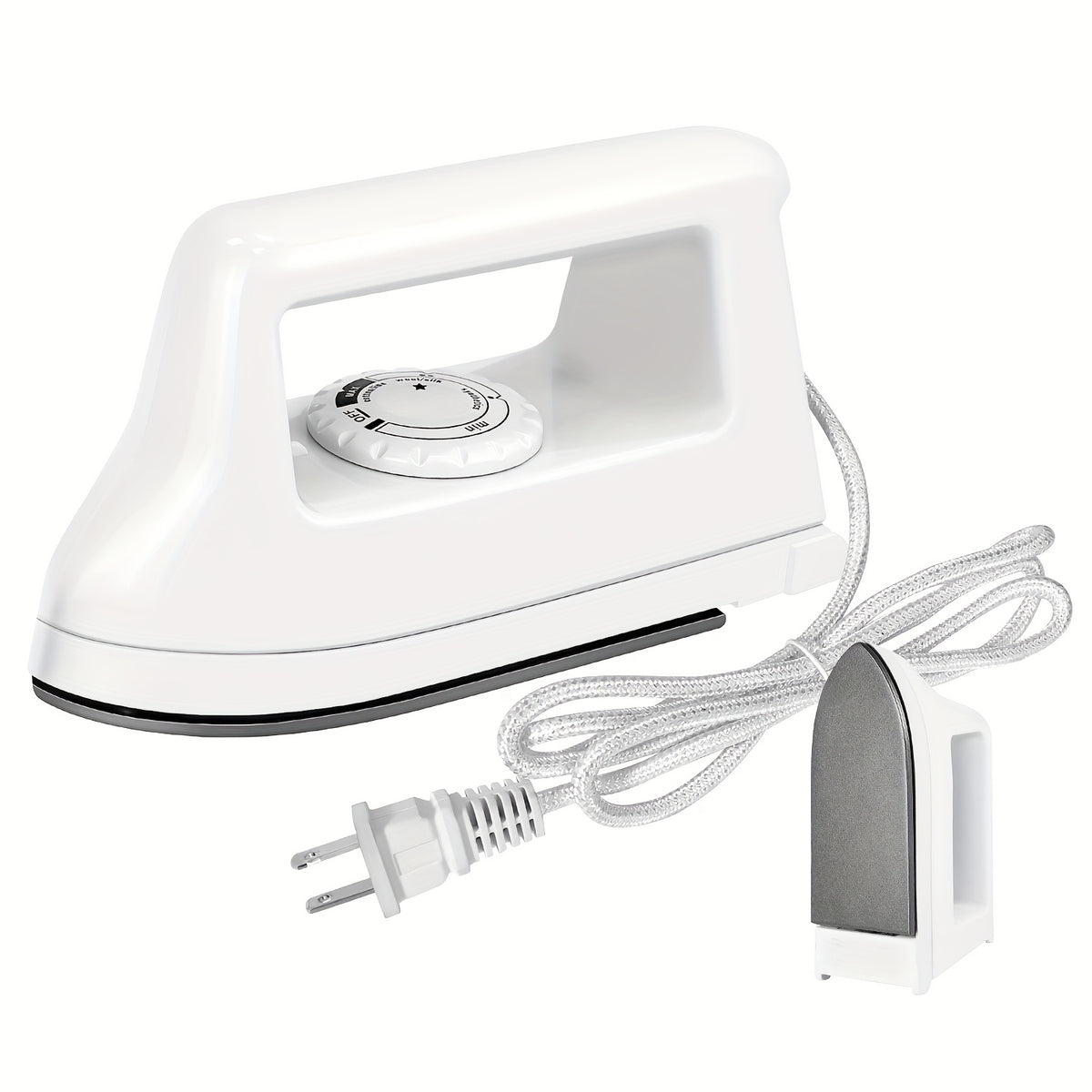 Compact Mini 400W Portable Heat Press with Charging Station – For T-Shirts, Footwear, Bags & Vinyl Projects, Travel & Home Use | Light Blue, Light Purple & White