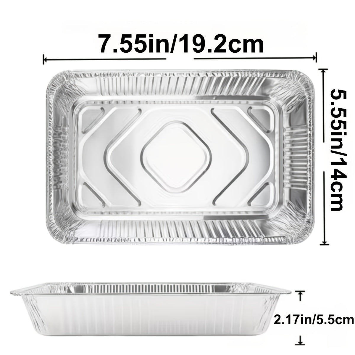 Disposable Aluminum Foil Pans 30 Pack with Lids – Square Tin Foil Meal Prep Containers for Oven, BBQ & Baking | Thick Heavy-Duty Takeaway Boxes