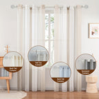 Adjustable Curtain Rod Crystal & Gold Single Decorative Rod for Windows 28 to 122 Inch – Spliced Extension Design, 8 Size Options