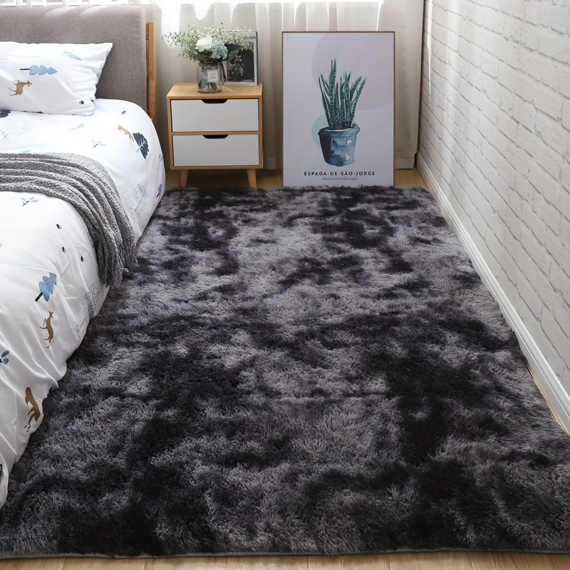 Fluffy Area Rug – Soft Shaggy Carpet for Living Room Bedroom Sofa Side, Non-Slip Home Decorative Floor Mat, Multiple Sizes & Colors