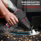 Wireless Handheld Vacuum Cleaner 6Kpa Suction & Blow USB Rechargeable Quiet Mini Vacuum for Home Car Office Pet Hair Dust