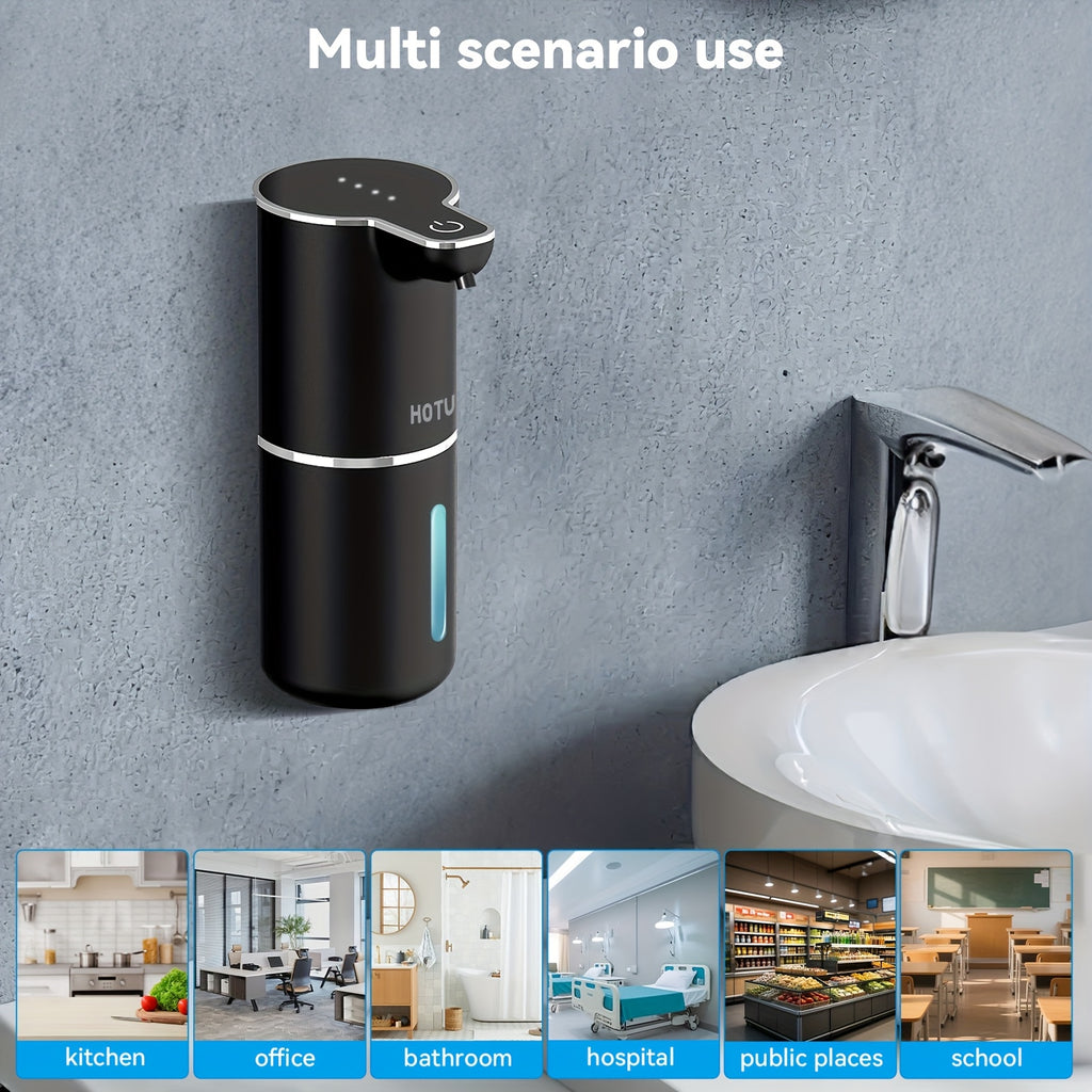 Automatic Soap Dispenser, USB Rechargeable Touchless Electric Soap Dispenser – Wall Mount or Desktop, Bathroom & Kitchen, Black or White