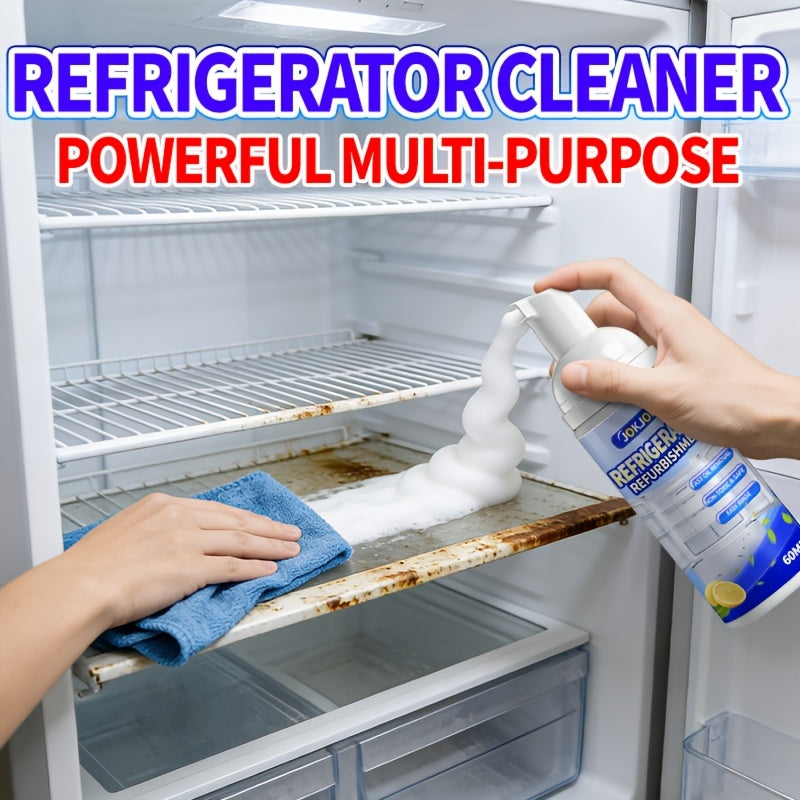 Multi-Purpose Foam Spray Cleaner & Renovator – Removes Grease & Dirt, Deodorizes, No Residue, for Refrigerator, Kitchen, Bathroom & Furniture