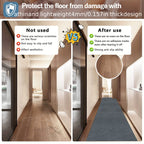 Non-Slip Hallway Runner Rug Self-Adhesive TPR Backing Ultra-Thin 0.4mm 5 Colors 6 Sizes for Kitchen Bedroom Living Room Entryway Hardwood Floors