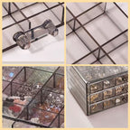 Acrylic Jewelry Storage Box 72/120 Slots Layered Organizer – Large Capacity Display Case for Earrings, Necklaces, Bracelets, Rings & Watches – Clear Stackable Jewelry Organizer Box for Women