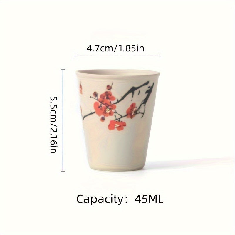 Chinese Ceramic Tea Cups 8pcs – Porcelain Cup & Saucer Combo for Tea Lovers | Elegant Wedding Favors & Cultural Gifts