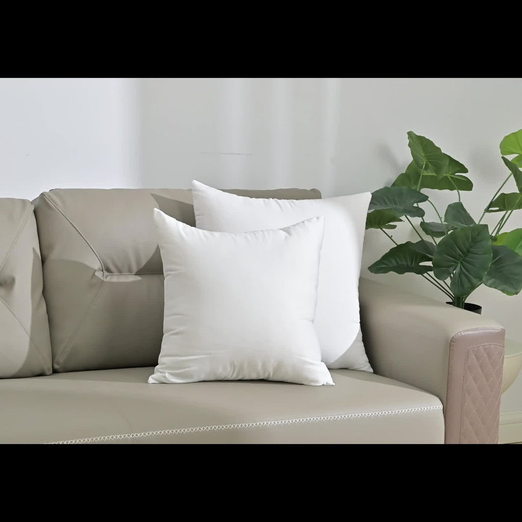 4-Pack Ultra-Fluffy Pillow Inserts – Skin-Friendly Softness & Quick Rebound Square Pillow Cores for Sofa, Bed, Garden & Outdoor Use | Multiple Sizes