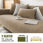 Chenille Ribbed Sofa Cover – Pet-Friendly Non-Slip Stretch Slipcover, Machine Washable Sofa Protector for 2, 3 & 4-Seater and Sectional Sofas, Modern Living Room Couch Cover