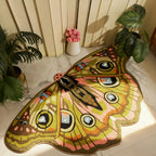Butterfly Shaped Plush Rug Soft Carpet for Living Room Bedroom Bedside Creative Artistic Decor Modern Minimalist 2 Colors 3 Sizes