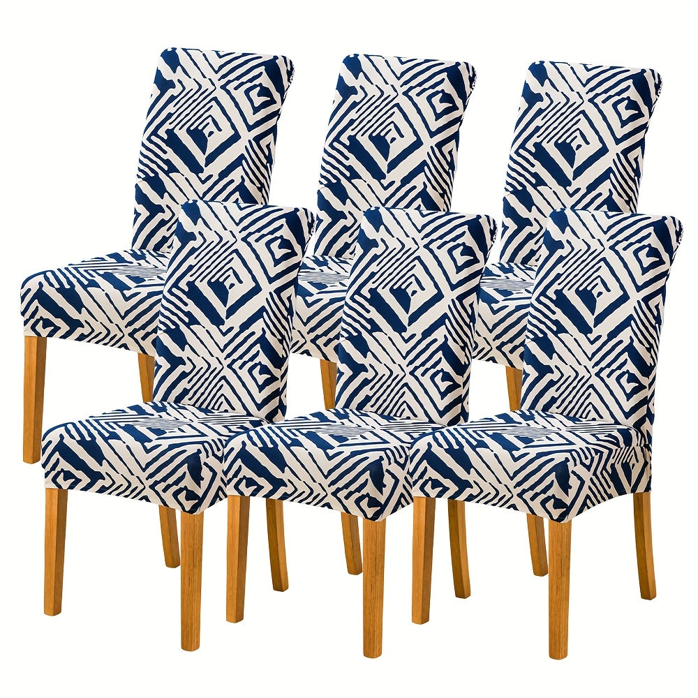 Spandex Stretch Dining Chair Covers Slipcovers Set of 4 & 6 – Removable Washable Parsons Chair Protector for Dining Room, Kitchen, Hotel, Wedding Ceremony, Banquet