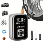 Portable Tire Inflator Cordless Air Compressor – 100W Digital Display, 4000mAh USB-C Fast Charge, 5 Modes, Multi-Nozzle, for Car Motorcycle Bicycle Tires & Sports Balls, 6 Colors