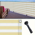 Balcony Privacy Net 3x16ft Fence Cover Mesh Shade Net Windproof Sun Shade Outdoor Screen for Patio Fence Backyard Porch 9 Colors
