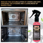 Oven & Stove Foam Cleaner Spray – Powerful Degreaser Removes Stubborn Grease & Baked-On Stains from Ovens, Grills, Stovetops & Metal Surfaces – Gentle Formula with Citric Acid, Kitchen Cleaning Essentials