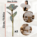 Crystal Rose Bouquet 20pcs Sparkling Eternal Artificial Crystal Flowers, Realistic Faux Rose Set for Weddings, Valentine's Day, Mother's Day, Anniversary, Birthday & Holiday Centerpiece Decoration