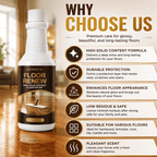 Floor Polishing Cleaner 5oz, Quick Brightening Deep Clean & Stain Removal for Wood, Tile & Marble Floors, Best Alternative to Floor Waxing for a Lasting Shine Without the Effort