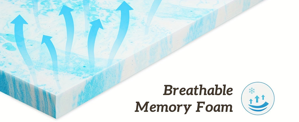 Memory Foam Mattress Topper CertiPUR-US Certified | Cooling Gel | 2" 3" 4" Thick | Standard & 5-Zone | Twin Full Queen King Cal-King