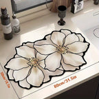 Diatom Mud Mat – Super Absorbent Quick-Dry Non-Slip Floor Mat for Bathroom, Kitchen & Living Room, Flower-Shaped Draining Mat, Home Decor Bath Mat, Multiple Sizes