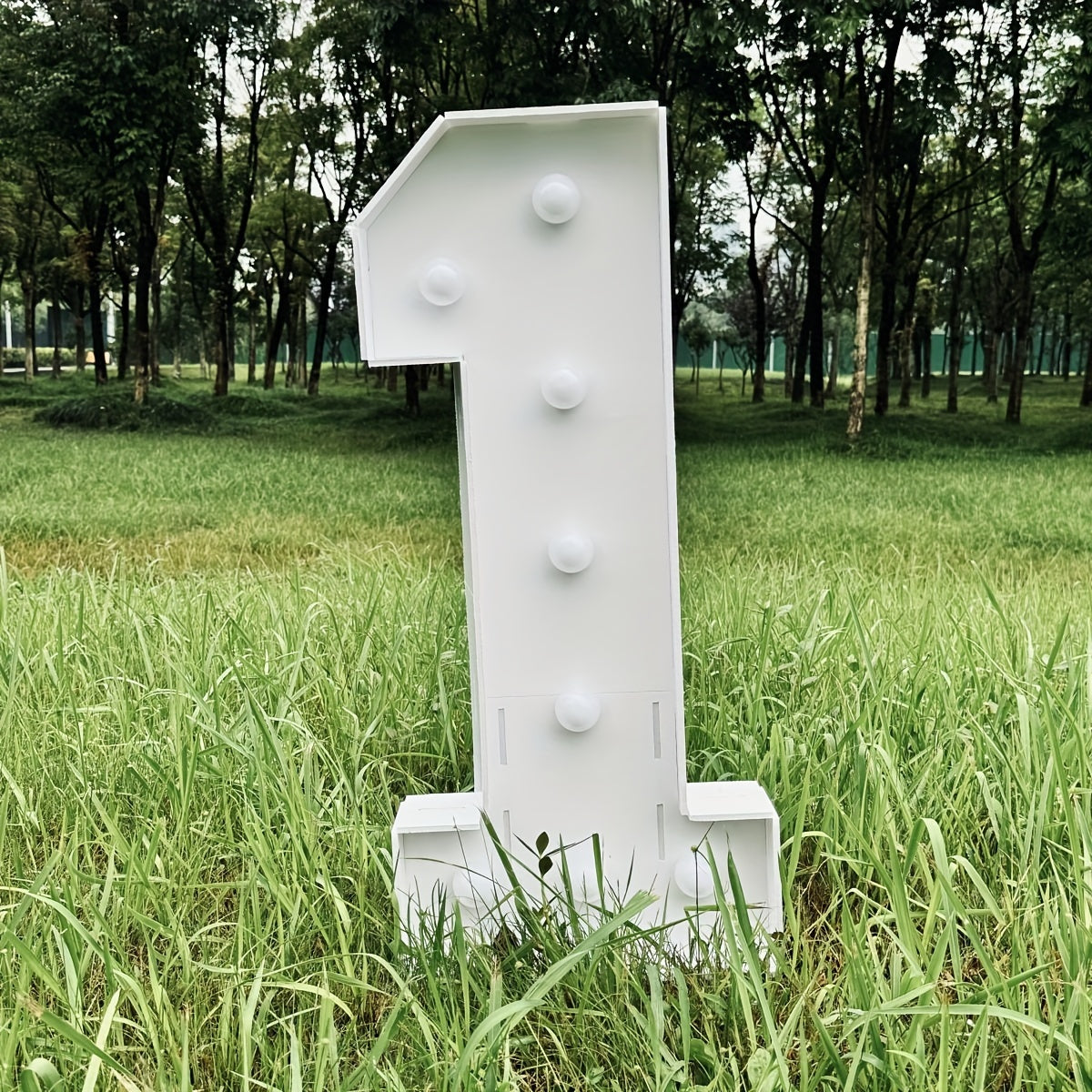 3Ft Warm White Glowing Party Number Sign 36 Inch 3D KT Board Light Up Numbers for Birthday Anniversary Wedding Decorations Easy Snap Assembly