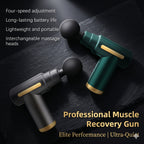 Mini Massage Gun LED Touch Screen 6 Massage Heads Ultra-Quiet Brushless Motor Portable Handheld Muscle Massager for Sports Fitness Recovery Black Gray Red