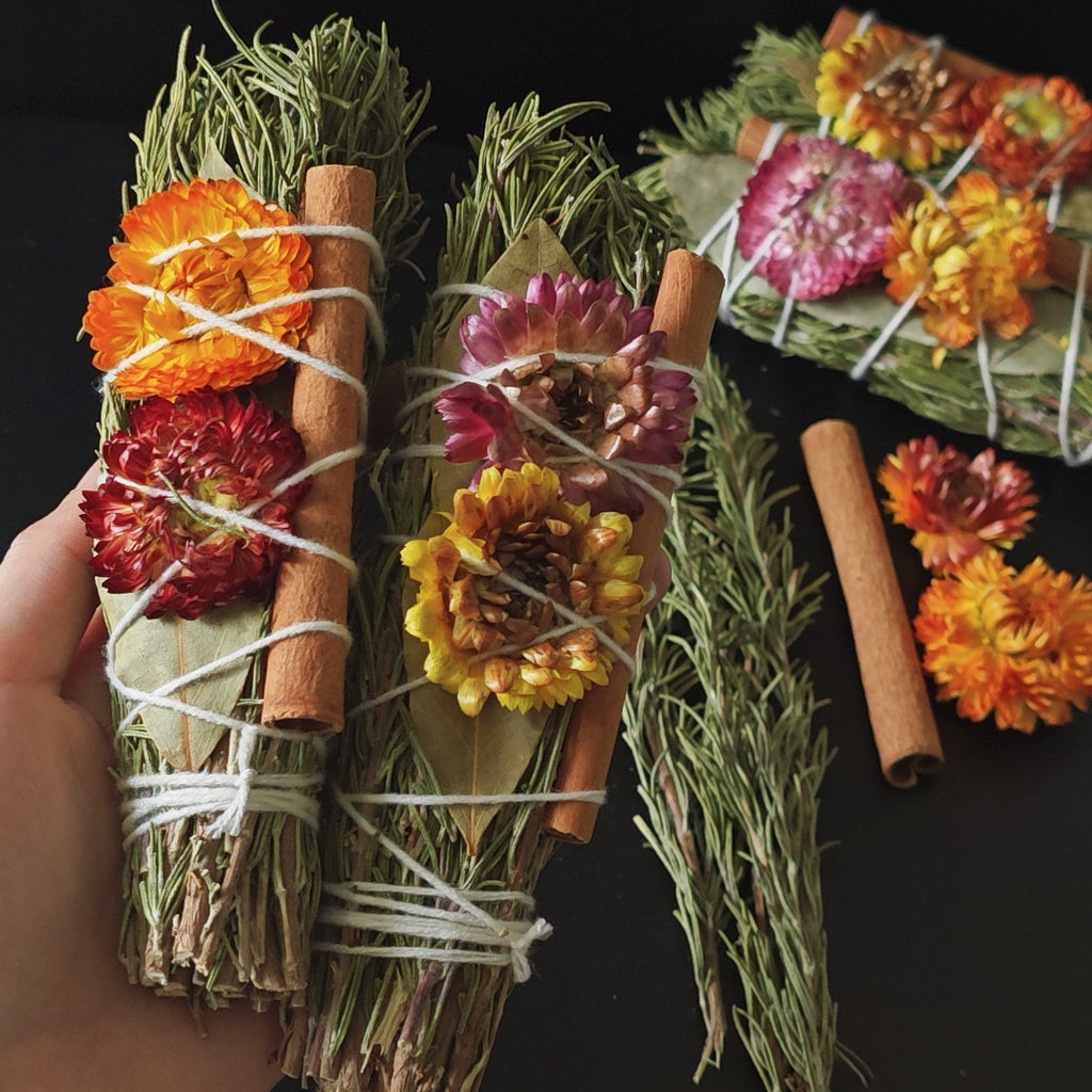 Rosemary Cinnamon Aromatherapy Sticks 3-Pack – Natural Home Fragrance for Space Purification, Meditation & Holiday Decor Gift