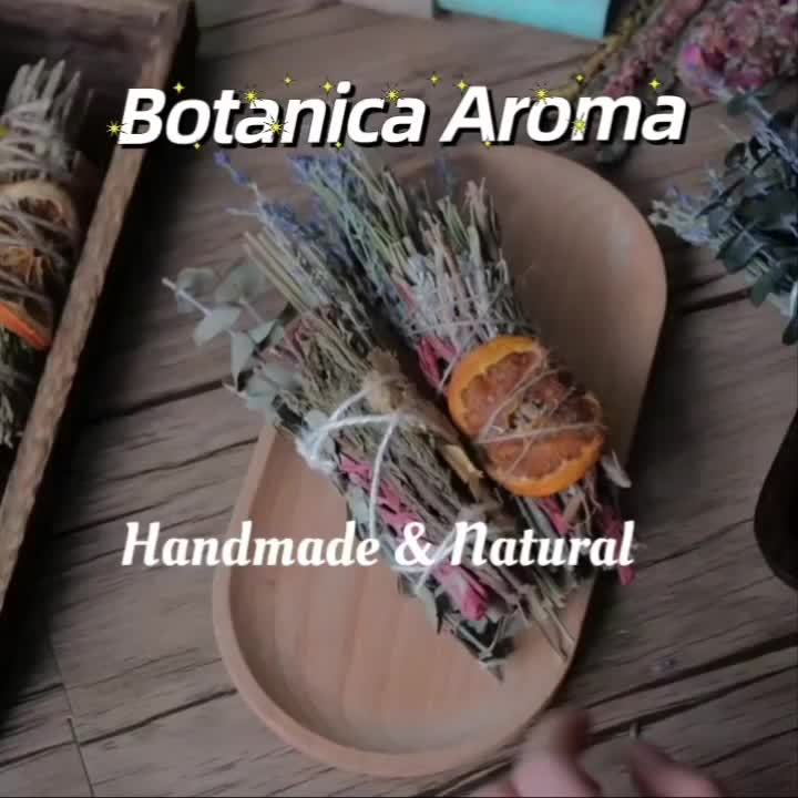 Lavender & Palo Santo Bundled Sticks Set Handmade Aromatherapy Home Fragrance Decor 4pcs – Natural Incense Bundle Holiday Gift for Home Relaxation & Air Purifying