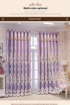 Luxury Blackout Curtains for Bedroom Living Room, European 3D Jacquard Embroidery Grommet Top Window Drapes, Thermal Insulated Light Blocking Machine Washable Panels