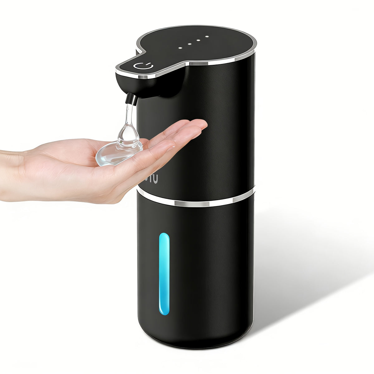 Automatic Soap Dispenser, USB Rechargeable Touchless Electric Soap Dispenser – Wall Mount or Desktop, Bathroom & Kitchen, Black or White