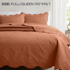 Luxury Quilted Bedspread Set 3 Piece Floral Coverlet with Pillow Shams Breathable Lightweight All Season - Twin Queen King California King 16 Colors