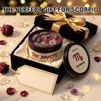 Zodiac Scented Soy Wax Candle with Hidden Pendant & Real Crystal Inside – All 12 Signs, Spiritual Mystery Home Fragrance Gift for Girlfriend, Wife, Women – Valentine's Day & Birthday Present