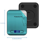 Digital Food Scale 22lb, Kitchen Scale in Grams & Ounces for Cooking, Baking & Weight Loss, Precise Tare Function, Slim Design, Easy to Clean, Perfect for Meal Prep & Coffee
