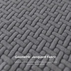 T-Shaped Jacquard Sofa Cover Futon Slipcover - Stretch Couch Cover for Living Room Office L Shaped Sofa Protector M L Size