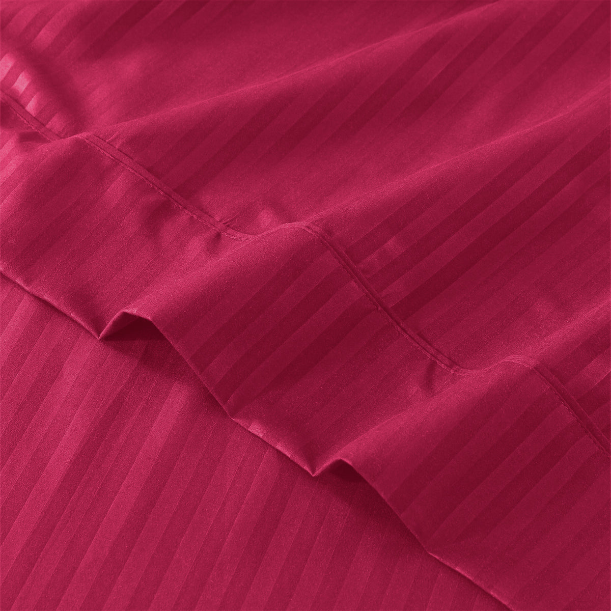 Luxury Striped Bed Sheet Set 3 or 4 Pcs – Hotel-Quality Deep Pocket 16", Extra Soft Breathable Cooling Sheets, Wrinkle & Fade Resistant, Twin Twin XL Full Queen King Cal King, 11 Colors
