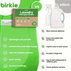 Laundry Detergent Sheets 170 Loads, Eco-Friendly Liquidless Washer Sheets, No Plastic Jug Laundry Soap, Fresh Linen Scent, HE Compatible Detergent Strips for Home & Travel