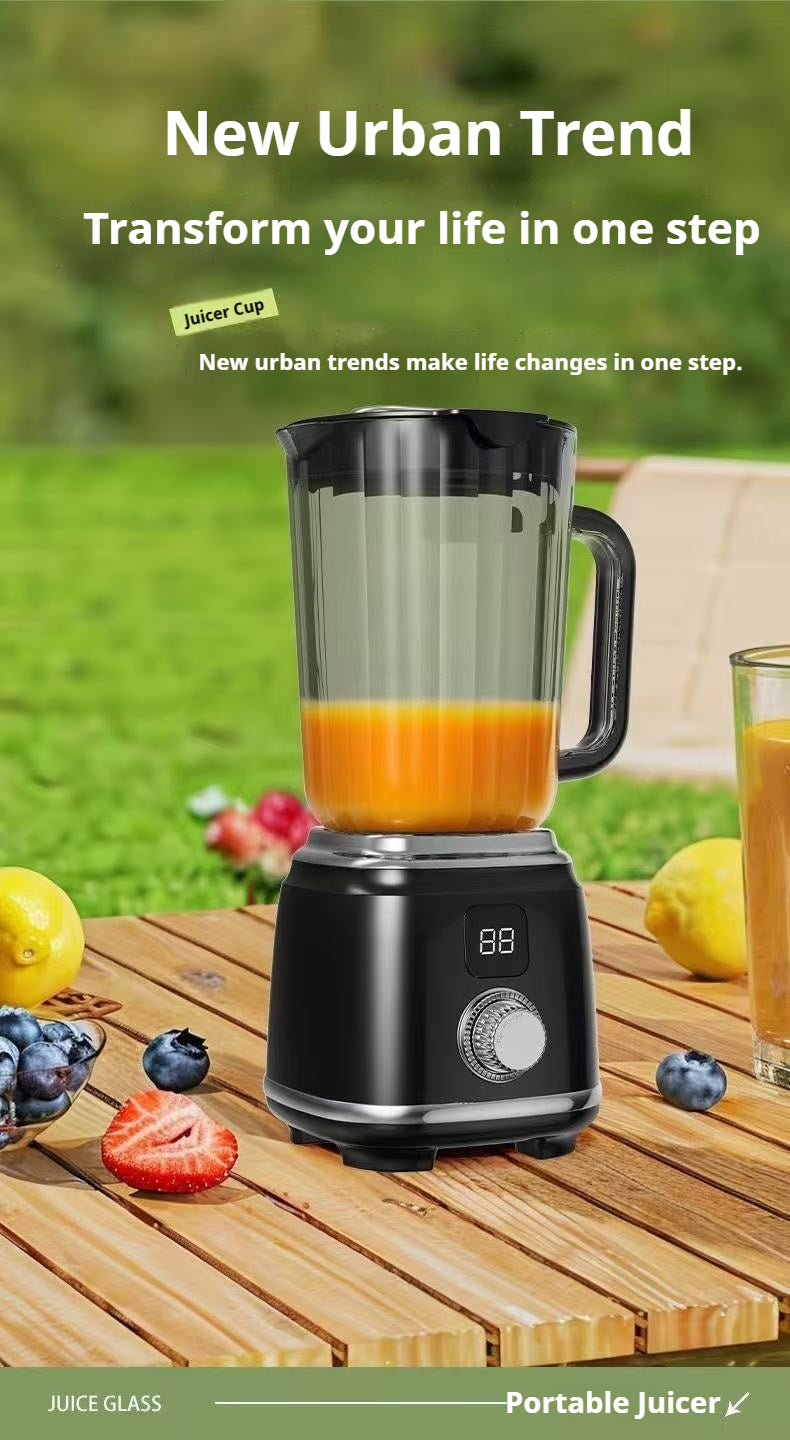 Portable Blender Cordless Personal Juicer 3000mAh - 10-Blade Smoothie Maker for Fruits & Vegetables, Dual Speed, Food Grade ABS, USB Rechargeable Mini Blender for Home Kitchen Travel Gym