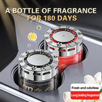 Solid Car Perfume Balm 2-Pack – Long-Lasting Light Fragrance Car Air Freshener & Interior Ornament, 5 Scent Combos: Lavender, Black Forest, Cologne, Wilderness & Gardenia Berry