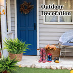 UV-Resistant Artificial Boston Ferns Bulk Set 20pcs – Faux Outdoor Fern Plants for Home, Office, Garden, Patio & Yard Decor, Realistic Lifelike Plastic Greenery
