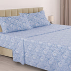 Paisley Bed Sheet Sets Queen King Twin Full Cal King – Soft Brushed Microfiber Deep Pocket Fitted Sheet & Pillowcases, Wrinkle Free