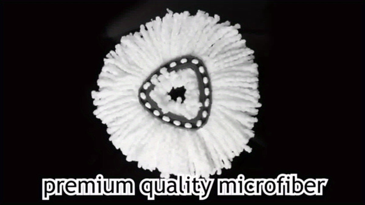 Microfiber Rotary Mop Replacement Heads 360-Degree Triangular Pads for Spin Mop Systems – Available in 2, 5, 10 & 20 Pack, Reusable Floor Cleaning Refills