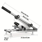 Manual Meat Slicer Stainless Steel 430 Grade Blade with Adjustable Thickness for Frozen Meat, Vegetables & Fruits – Durable Sharp Easy-Clean Food Slicer for Home Kitchen Use