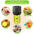 Electric Vacuum Mason Jar Sealing Kit with Lids for Wide Mouth & Regular Mouth Jars Food Preservation Vacuum Sealer