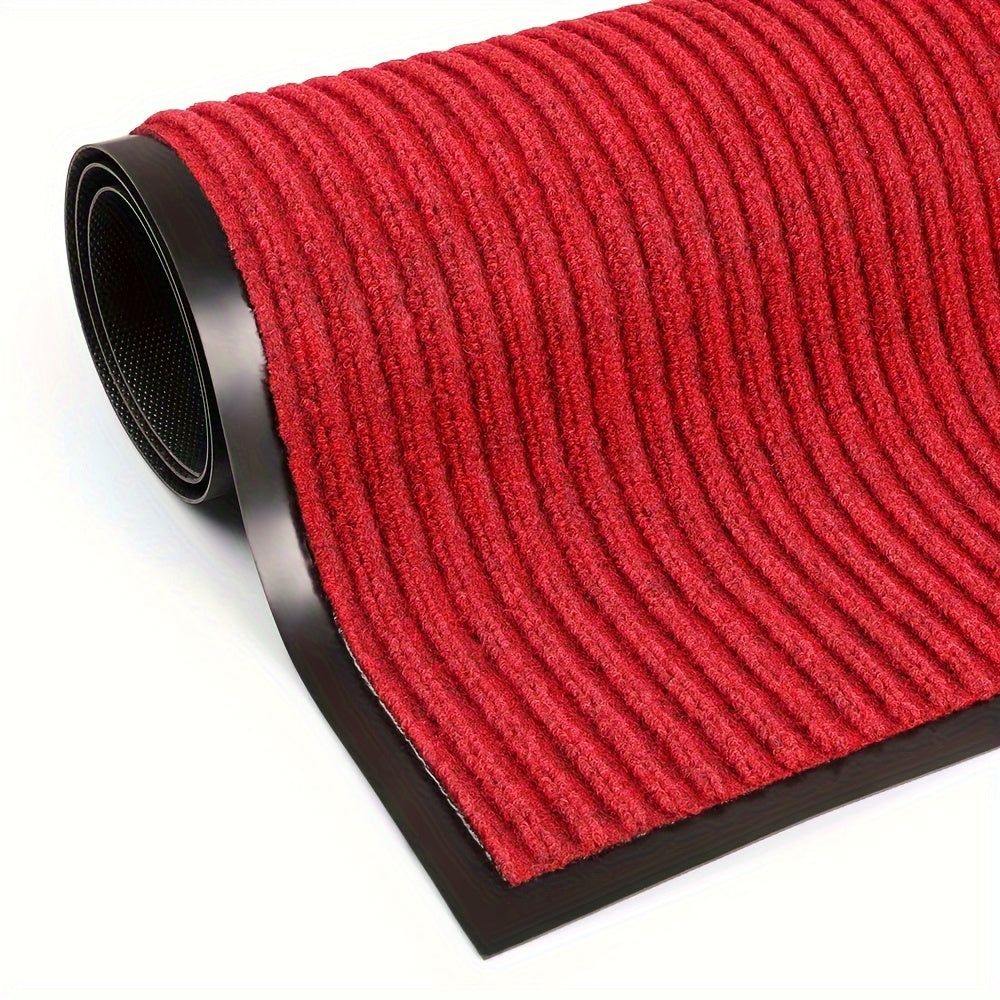Heavy-Duty Outdoor Entrance Mat – Non-Slip PVC, Striped Polypropylene | Entryway, Patio & Business | All Seasons | 3 Colors, 7 Sizes | Nuvia Haven
